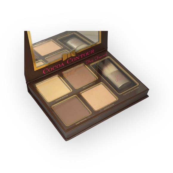VHTF: new Too Faced ㋛ Cocoa Contour Face Palette Kit ㋛ Baby Buki Brush ㋛ 4 Color - Picture 11 of 16